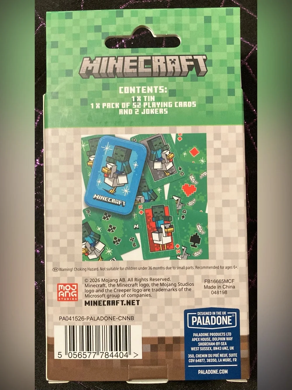 Playing Cards With Tin Minecraft Creeper Riding Bird